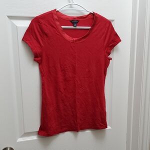 Banana Republic Vibrant Red Short Sleeve Tee